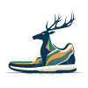 Forest Run Running Deer Sneaker Running Shoe Deer