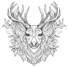 Beautiful deer motif