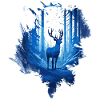Hirsch im Wald
