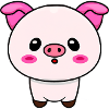 Cute Kawaii Pig - Design charmant