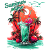 Summer Time Cocktail Beach Retreat