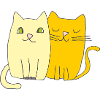 Cats love yellow orange