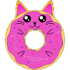 süße Donut Katze