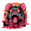 Kawaii Monstre Rat Géant