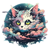 Anime Kawaii Cat Japanese