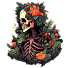 Gardening Skull Flowers