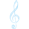 Clef blue