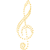 Clef golden yellow