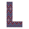 Monogram Letter L- geometric pattern