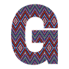 Monogram Letter G- geometric pattern