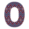 Monogram Letter O- geometric pattern