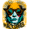 Sunglasses girl in sunburst