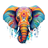 bunter Elefant