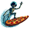 Pizza Surfer Alien