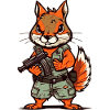 Squirrels armed to the teeth