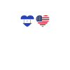 Honduras USA Heartbeat Flag Honduran