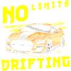 Drifting car transversely