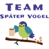 Später Vogel Morgenmuffel Schlafshirt