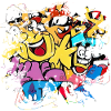 Graffiti stil Splash hip hop farver maler farve