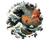L'onda giapponese, la Grande Onda di Kanagawa