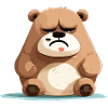 Titi the sad bear