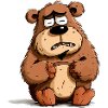 Jacky the grumpy bear