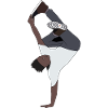 Dancing B-Boy Hip-Hop Break Dance