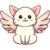 Cute Kawaii Angel Cat