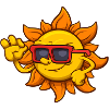 Cool Sun Character