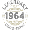 1964 Anniversaire legendary Né 1964