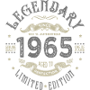 1965 Anniversaire legendary Né 1965