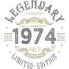 1974 Anniversaire legendary Né 1974
