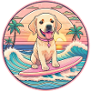 Labrador Retriever Surfer