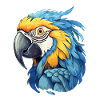 Blue and gold macaw
