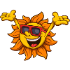 Happy Sun Character