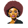 Lady with Afro
