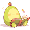 Avocado Leseheld – Kuschelnde Buchzeit