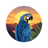 Blue and gold macaw