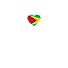 Guyana Heartbeat Drapeau guyanais Guyanais