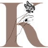 letter K Magic butterfly