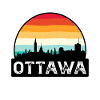 Ottawa Kanada Flagge Skyline Reisesouvenir