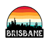 Brisbane Australia Flag Skyline Travel Souvenir