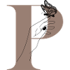 letter P Magic butterfly
