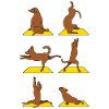 Yoga avec chiens de méditation