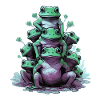 Funny frogs