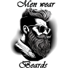 Men wear beards