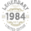 1984 Anniversaire legendary Né 1984