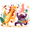 Animals in celebration n°2