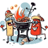 Bili et Bilo au Barbecue