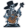 Skelett Spielt Gitarre Cool